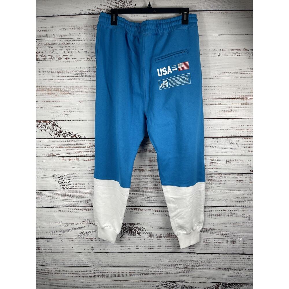 The Birth Place Hoodie Sweatpants Set Mens XL Blue White California USA 24/7 365 - Picture 9 of 11